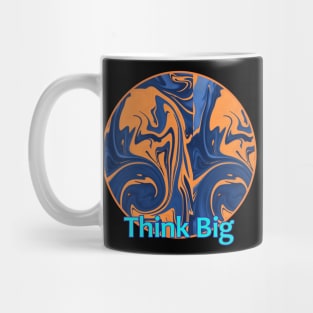 Circle Abstract Orange Blue Mug